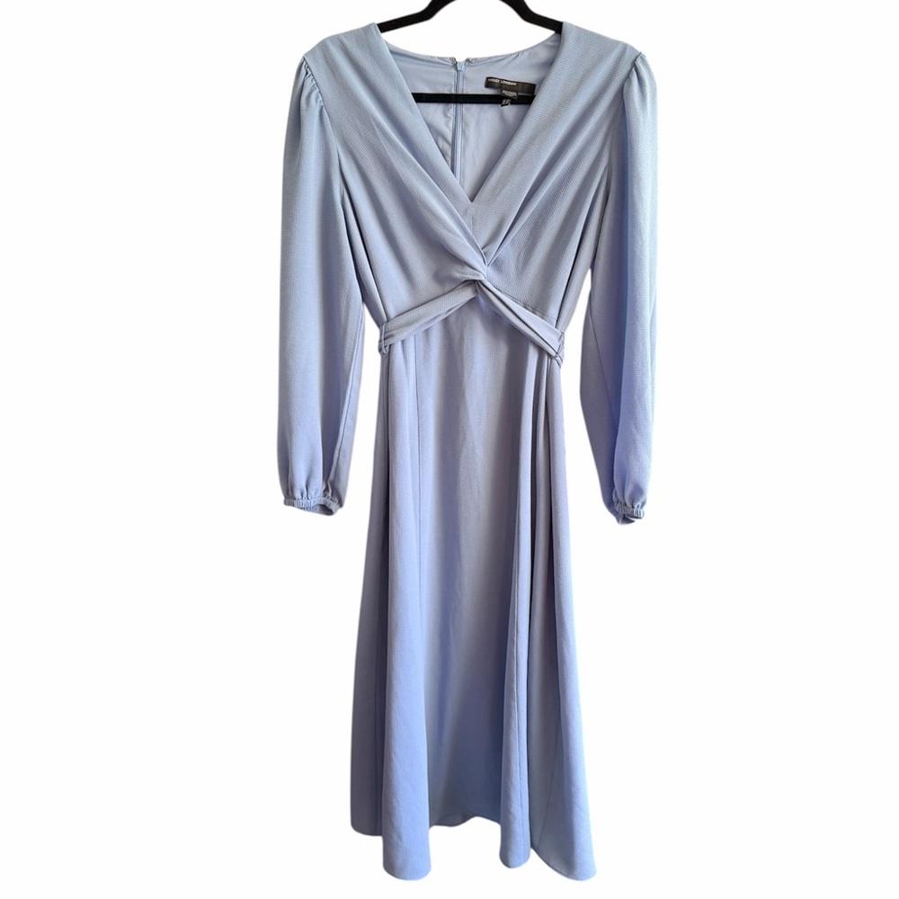 Maggy London Light Blue Long Sleeve Dress size 10